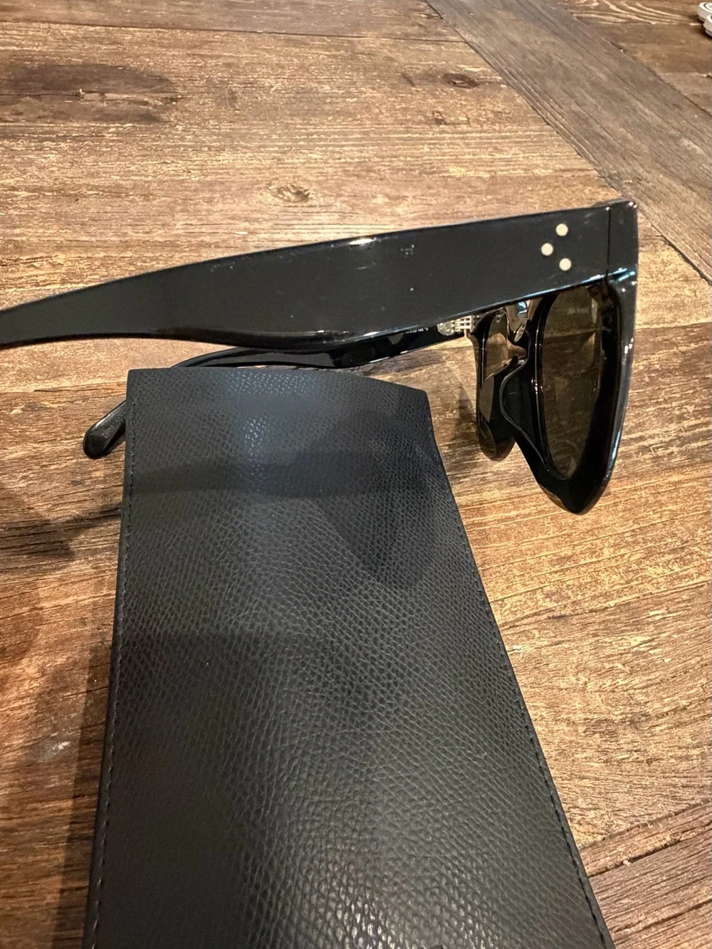 Celine Black Oversized Cat-Eye Sunglasses